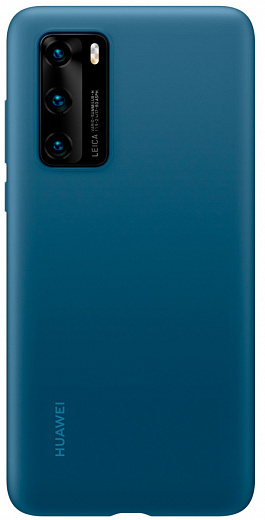 Чехол-накладка Silicone для Huawei P40 (синий)